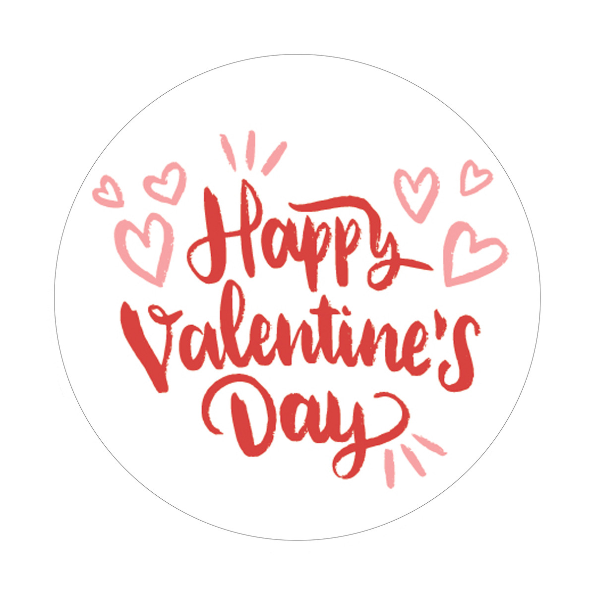 Happy Valentine's Day - 1.5in.