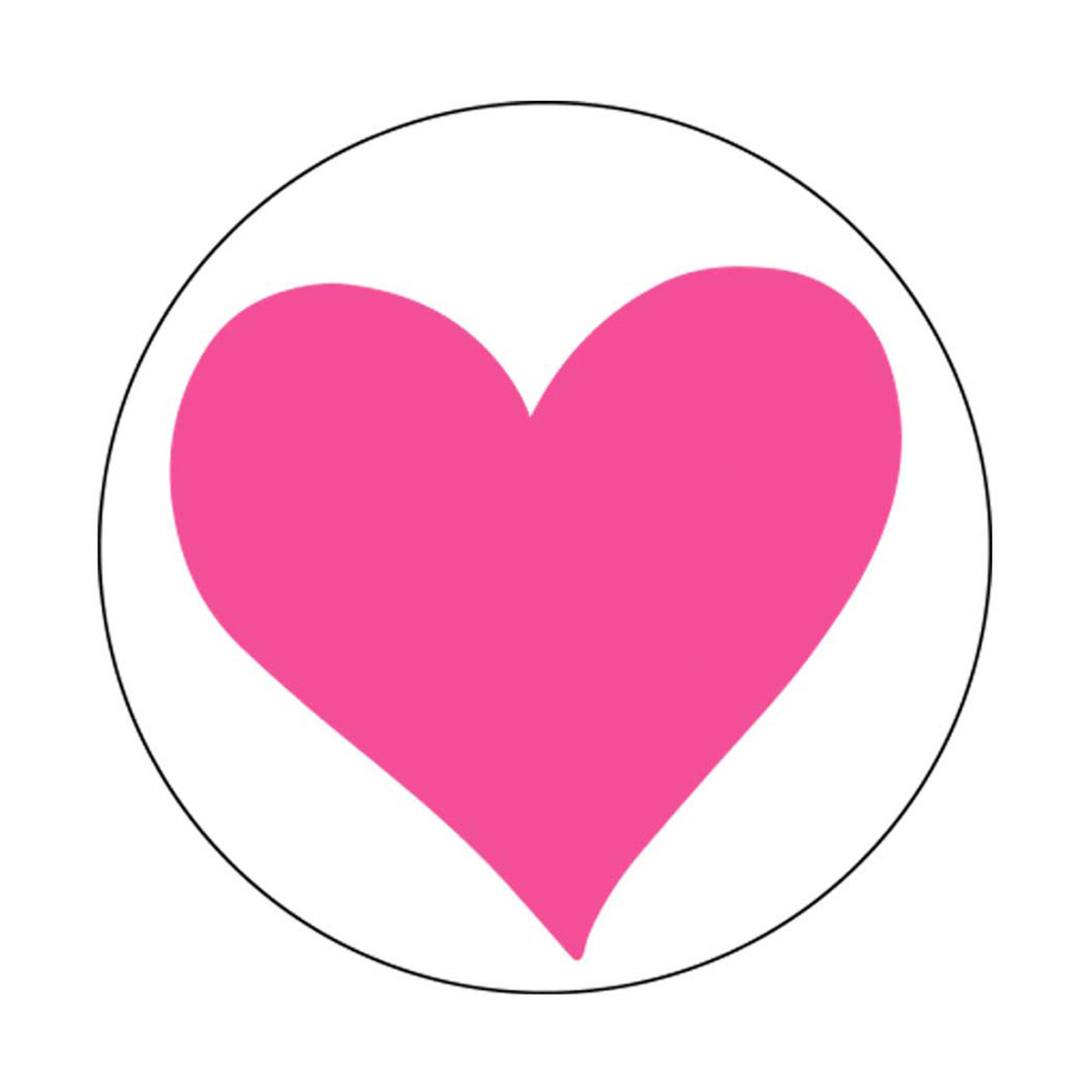 Pink Heart - 1.5in.