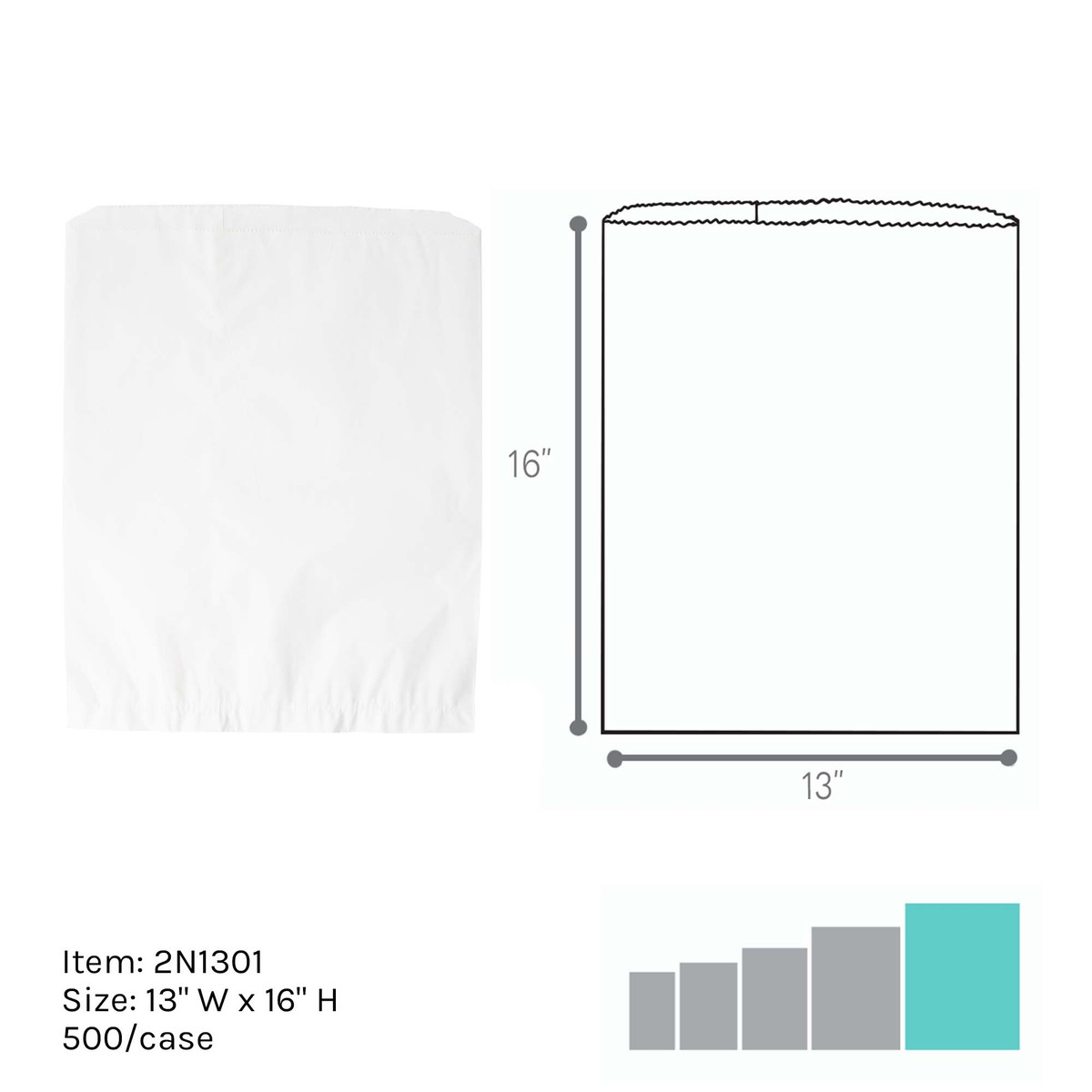 13 x 16in.