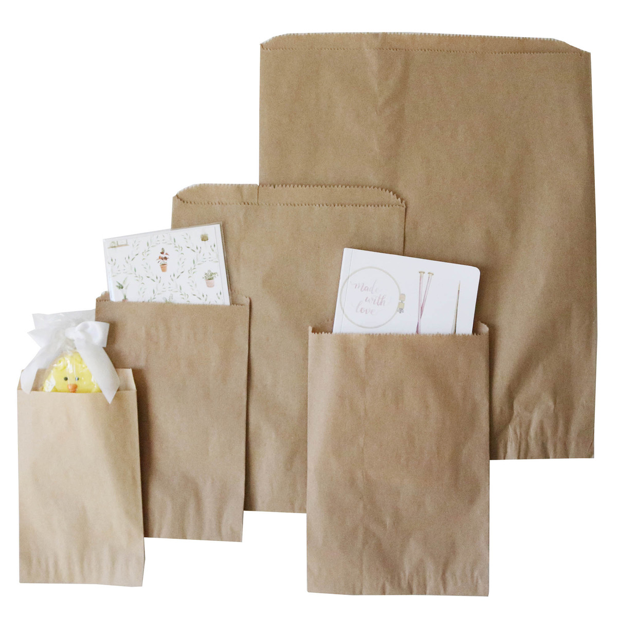 Image of Kraft Paper Notions Bags Image of Kraft Paper Notions Bags
