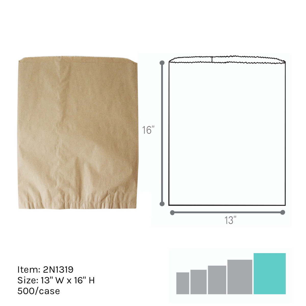 13 x 16in.