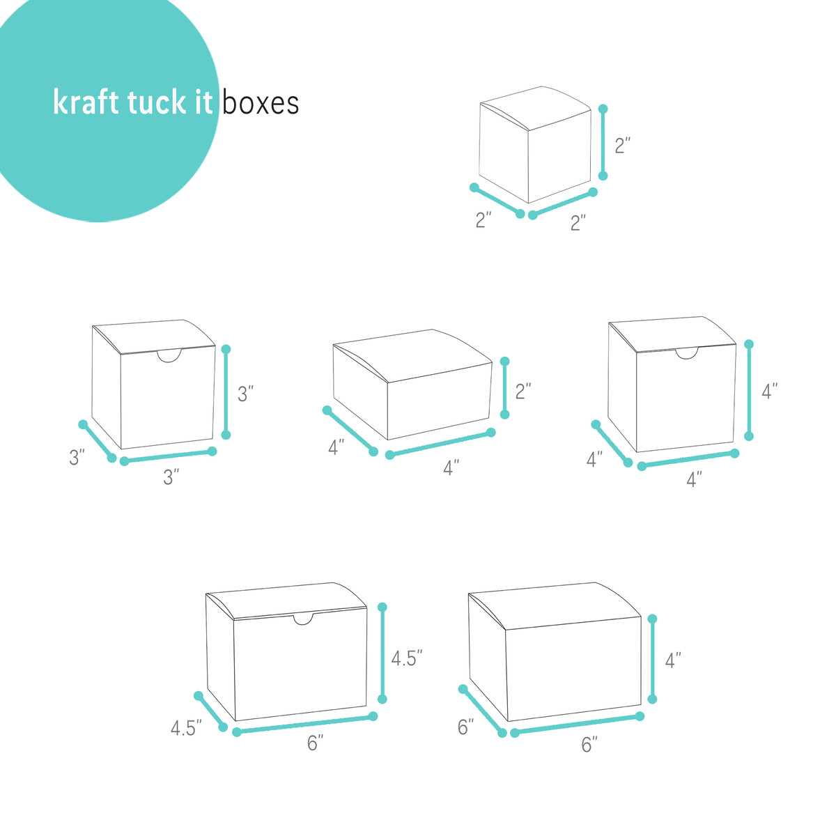 Image of Kraft Tuck-It Boxes