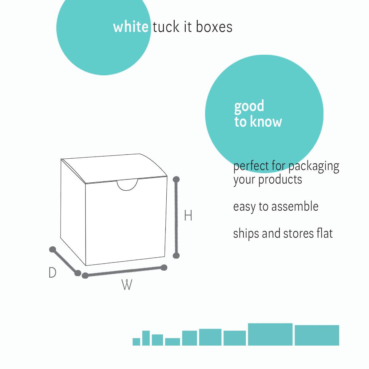 Image of White Tuck-It Boxes
