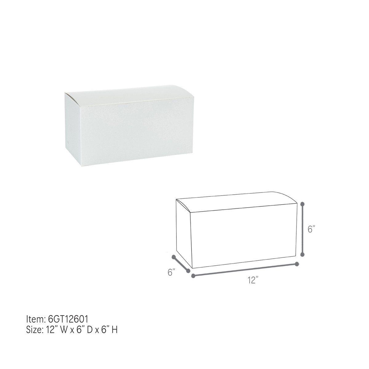 12 x 6 x 6in.