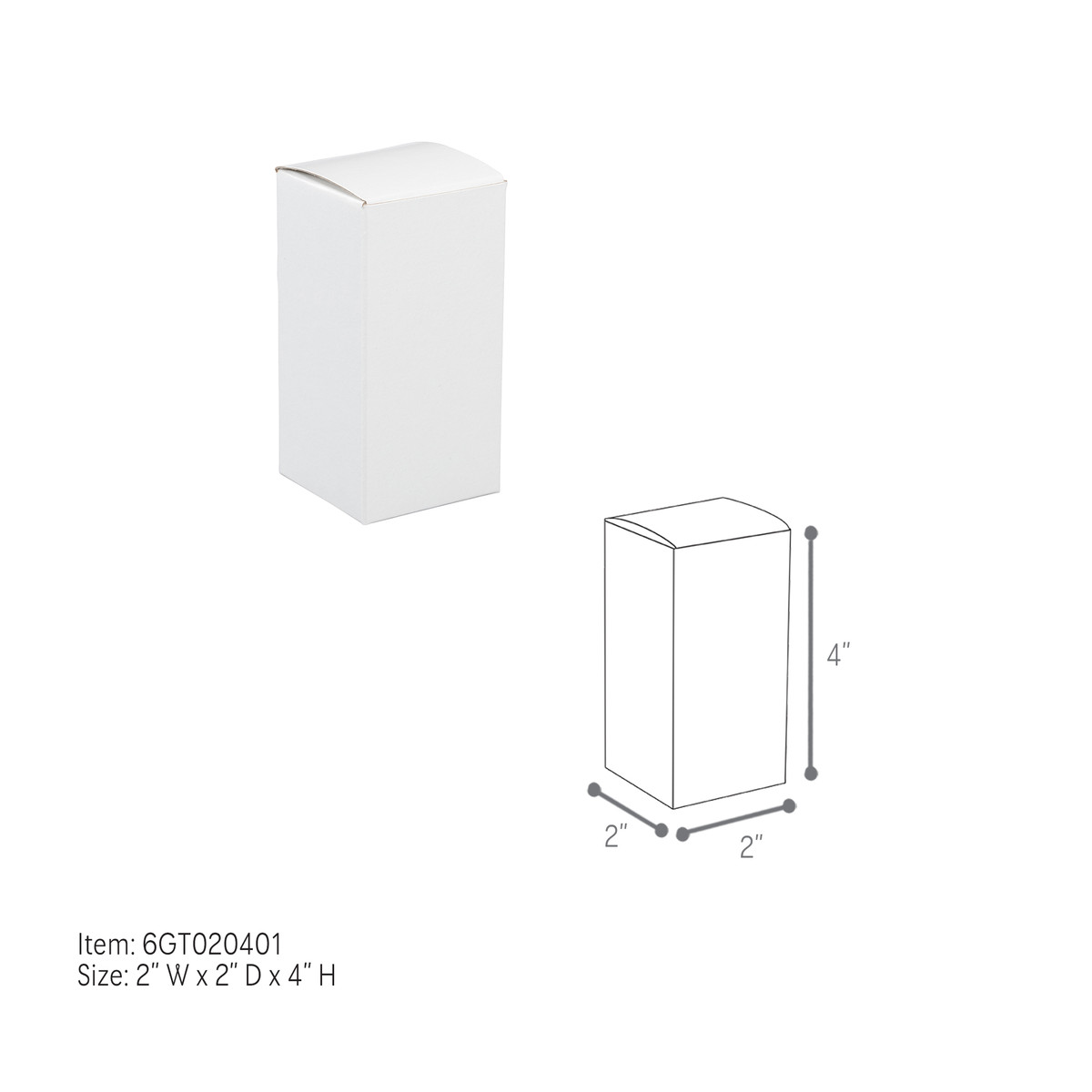 2 x 2 x 4in.