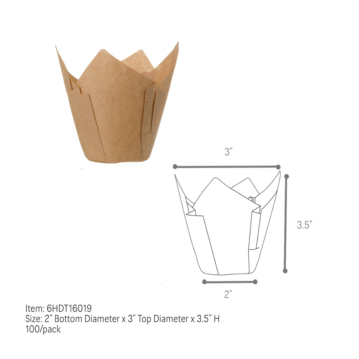 Kraft - 3in Diameter