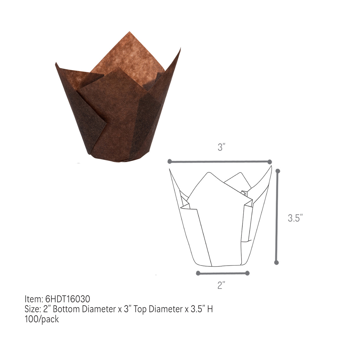 Brown - 3in Diameter