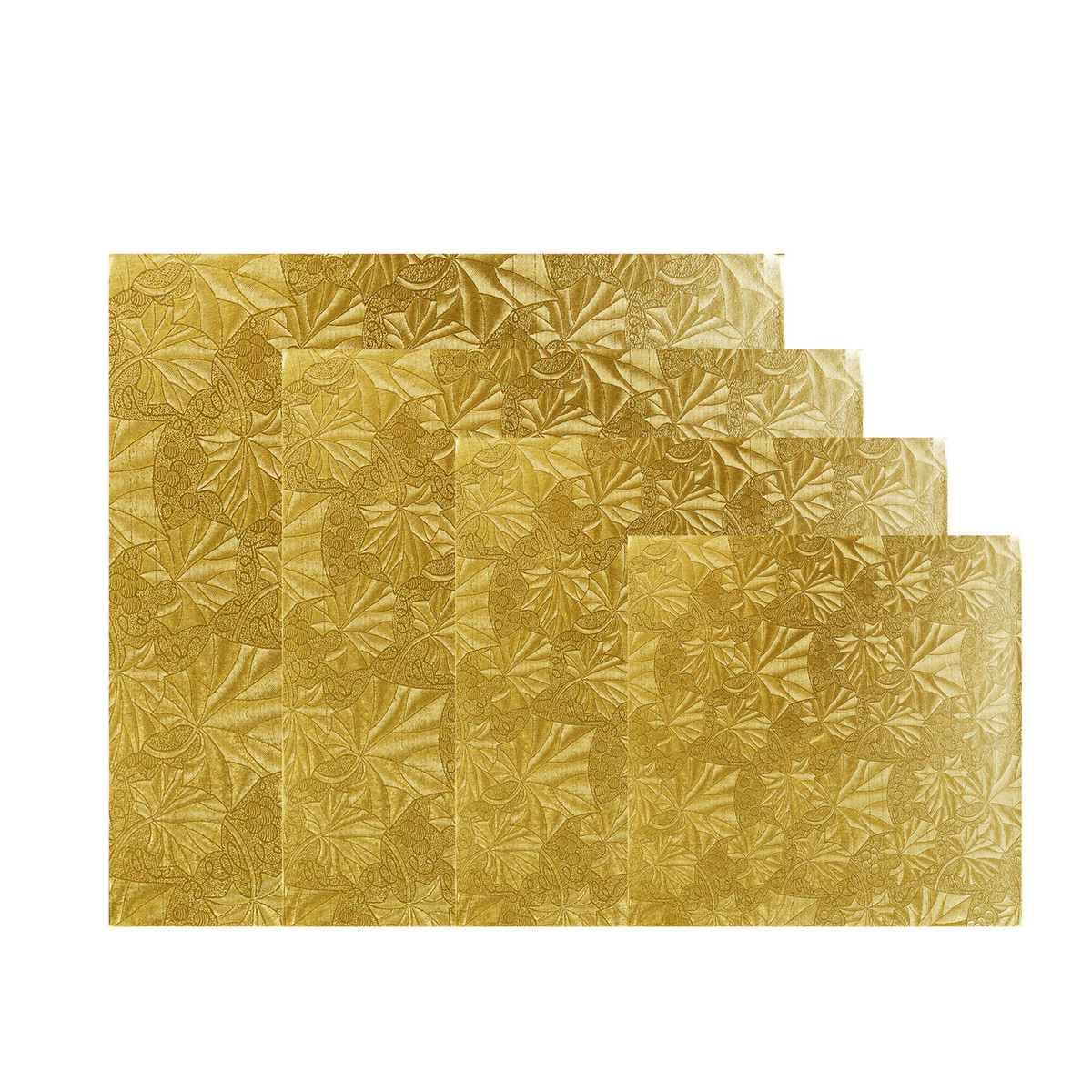 Image of Gold Square Metallic Cake Pads