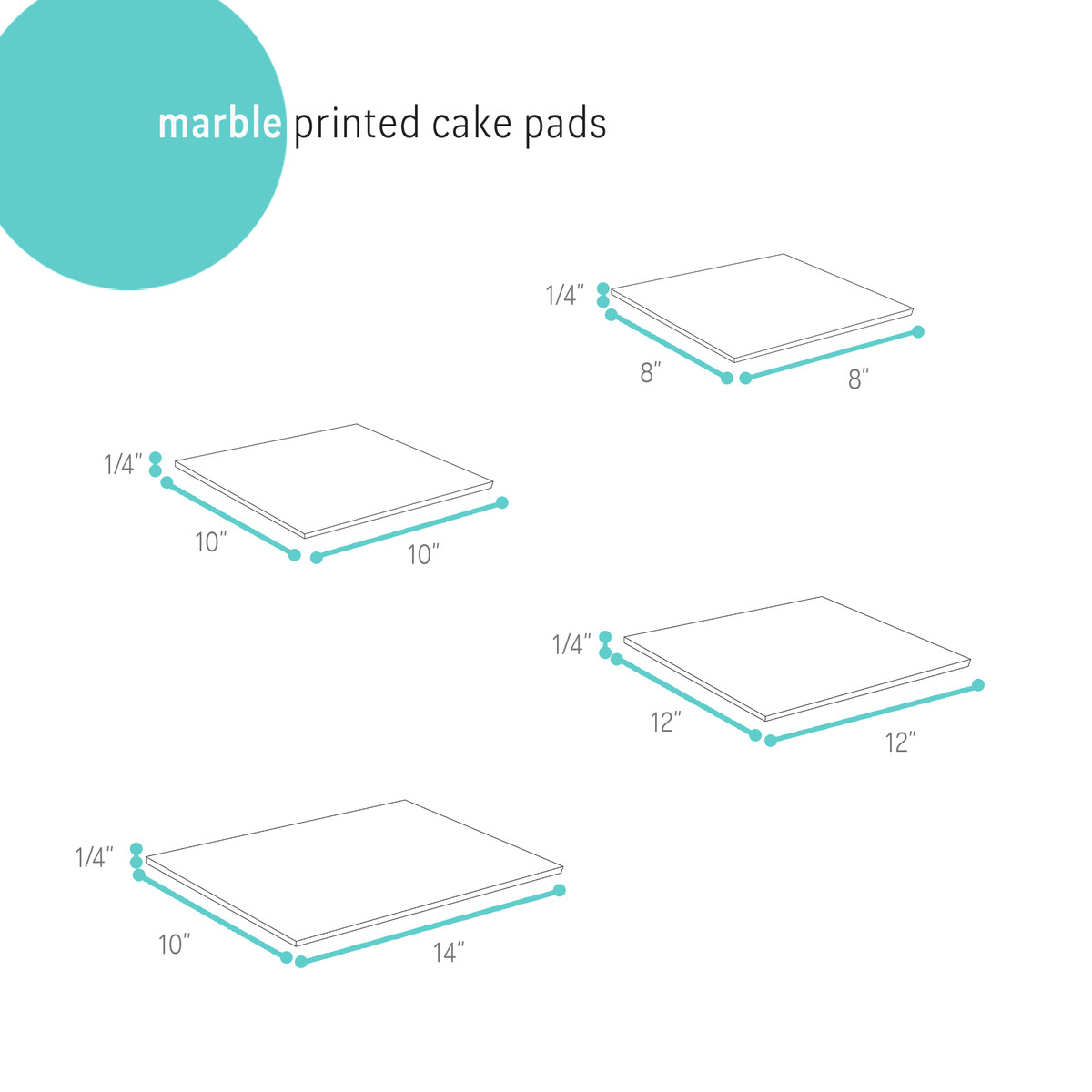 Image of Marble Cake Pads