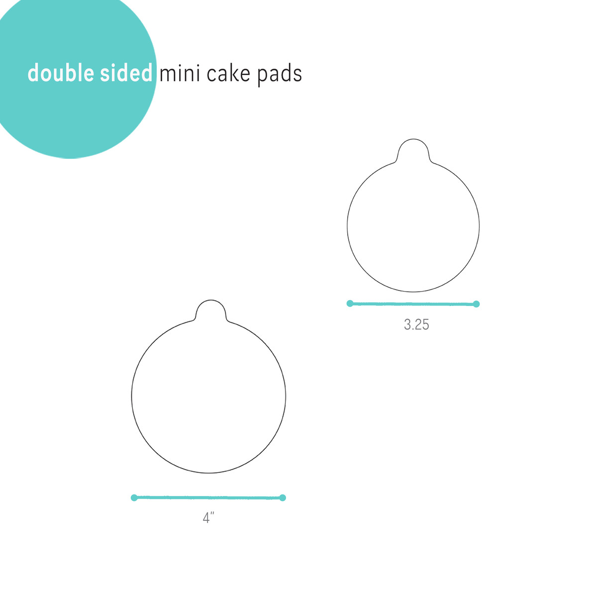 Image of Double Sided Mini Cake Pads