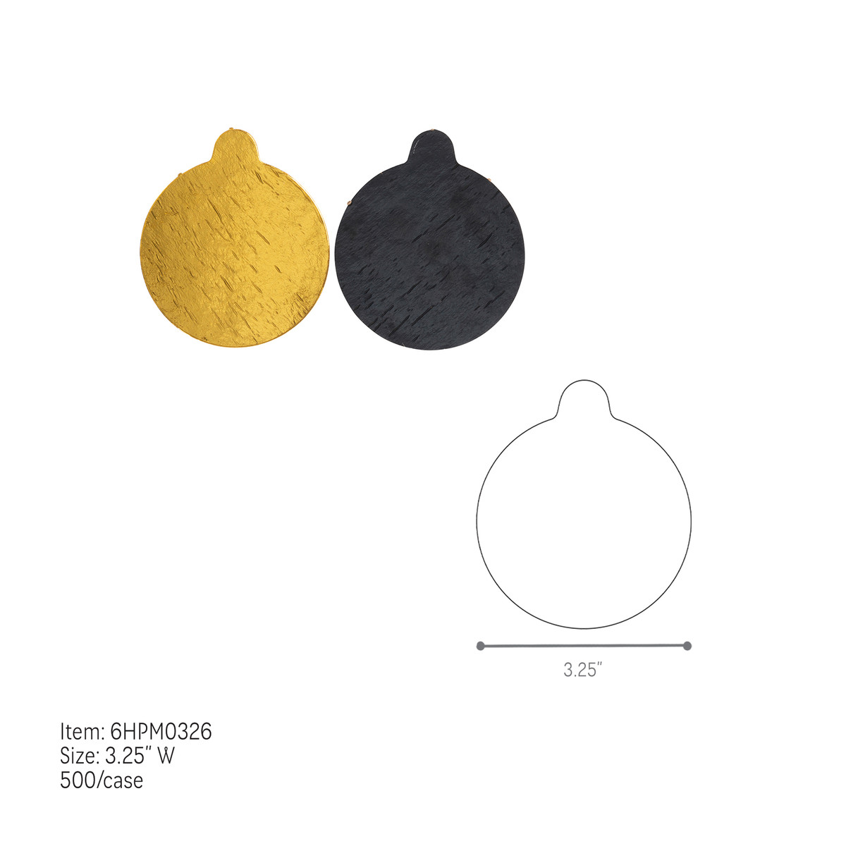 Gold/Black - 3.25in.