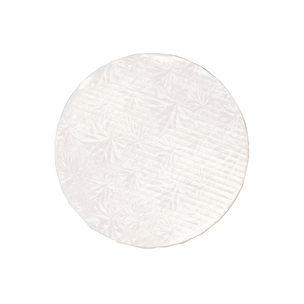 8in - White Embossed - Sub