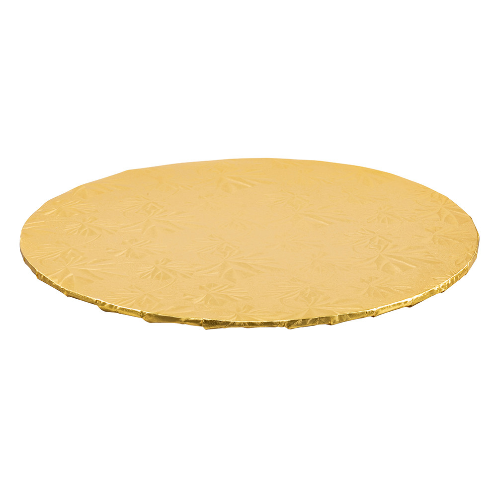 Image of Gold Round Metallic Cake Pads