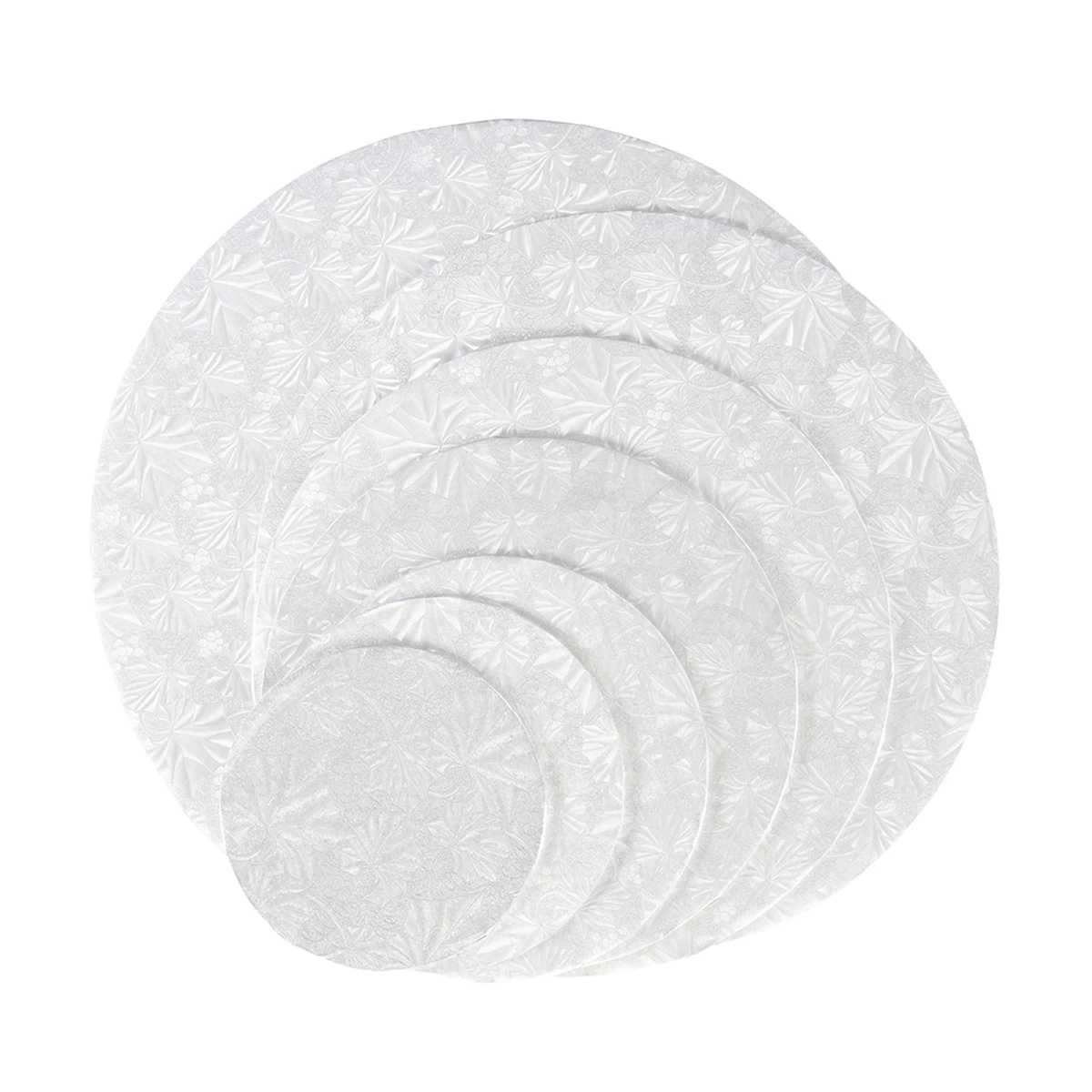 Image of Silver Round Metallic Cake Pads