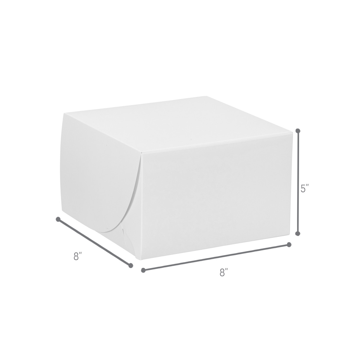 8 x 8 x 5in.
