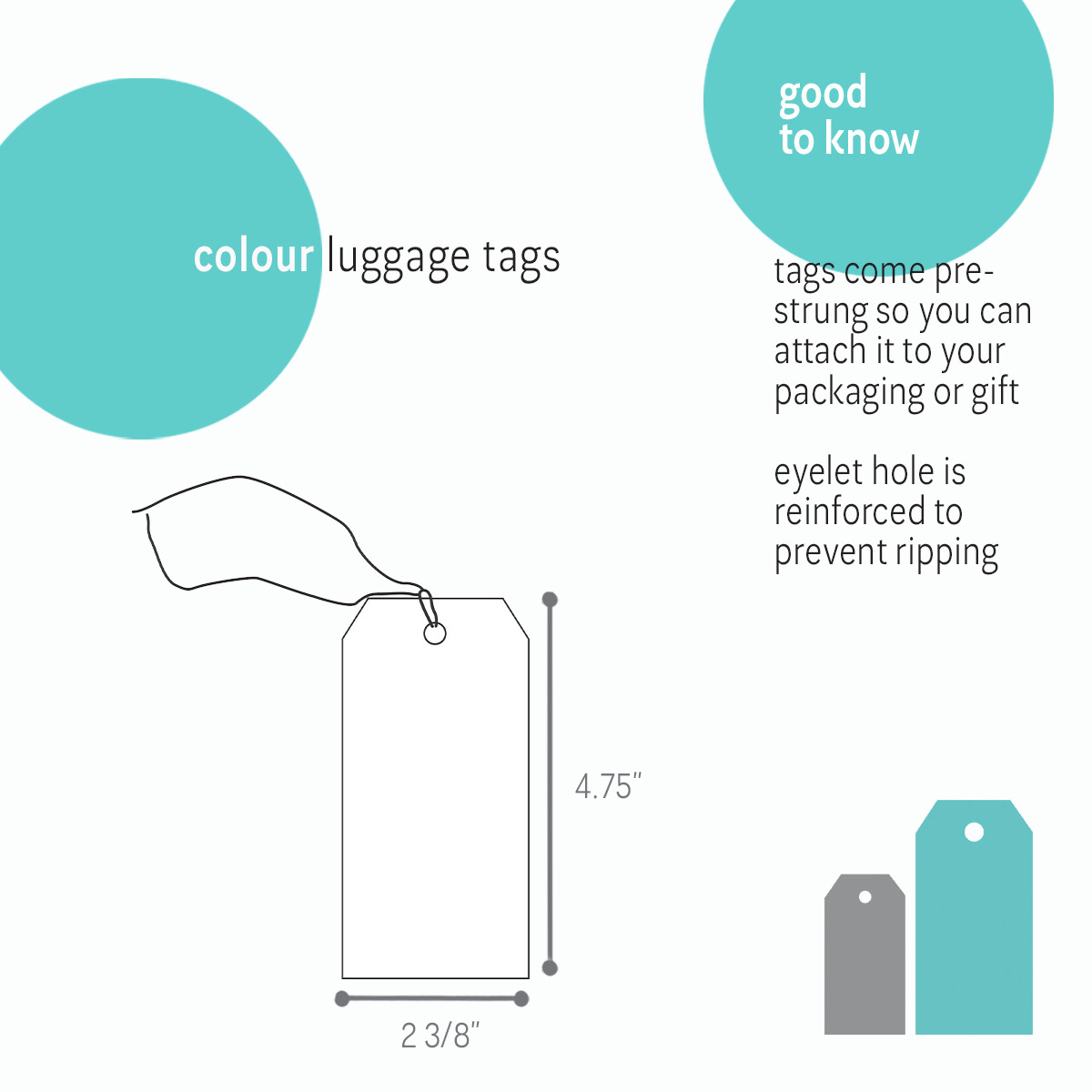 Yellow - 2-3/8 x 4.75in.