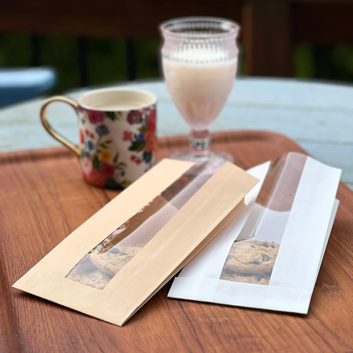 Image of White Window Paper Bags