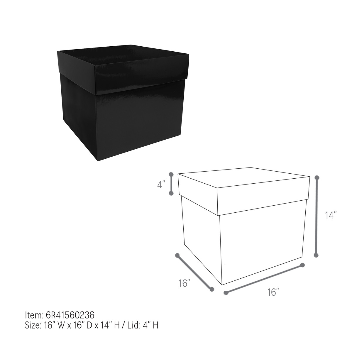 16 x 16 x 14in.