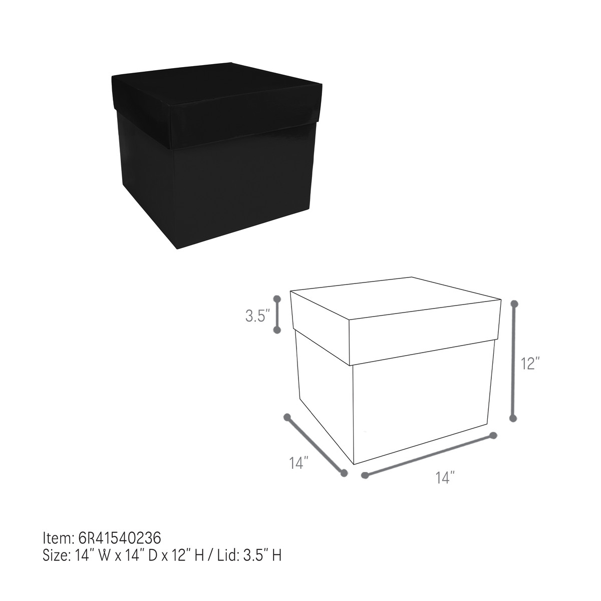14 x 14 x 12in.