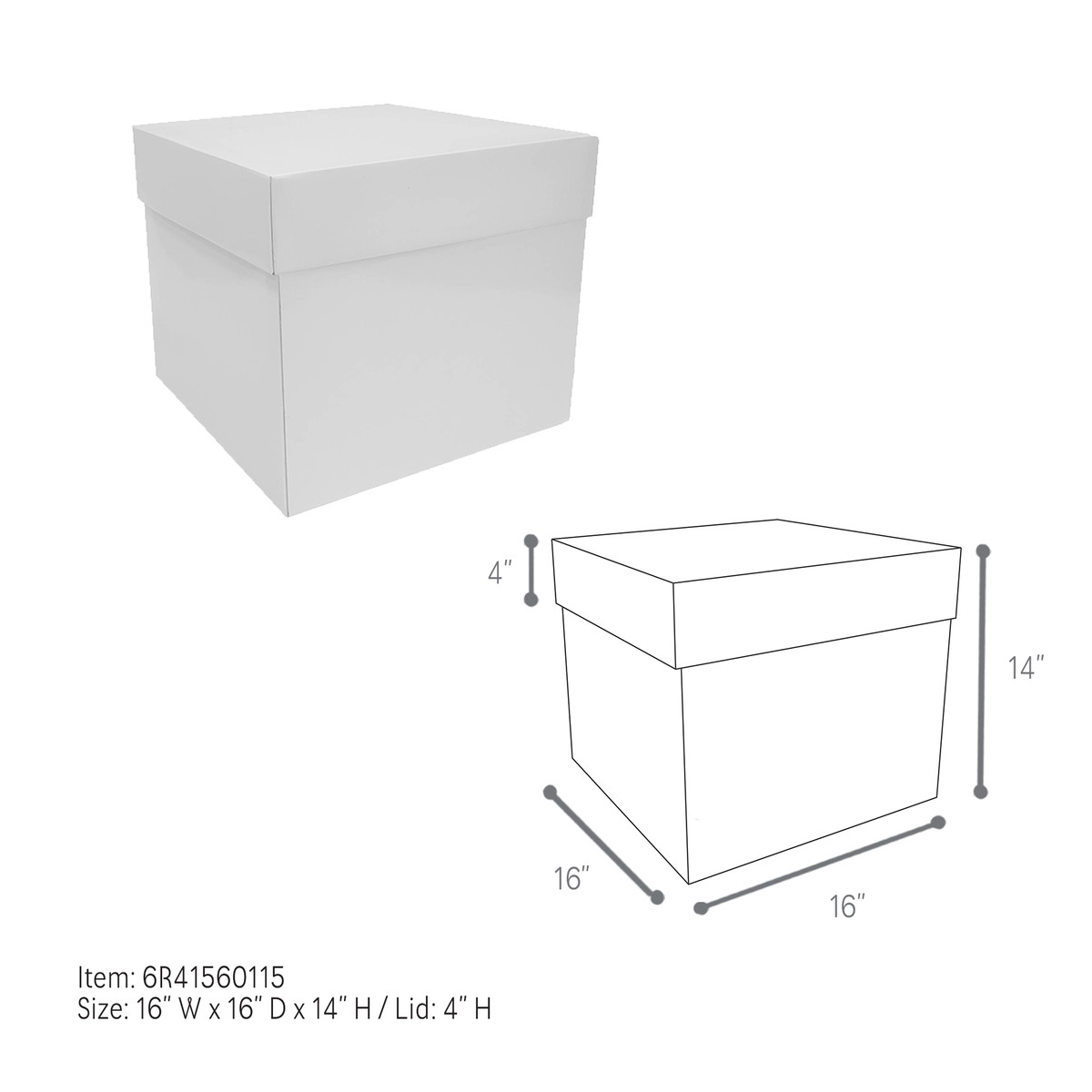 16 x 16 x 14in.