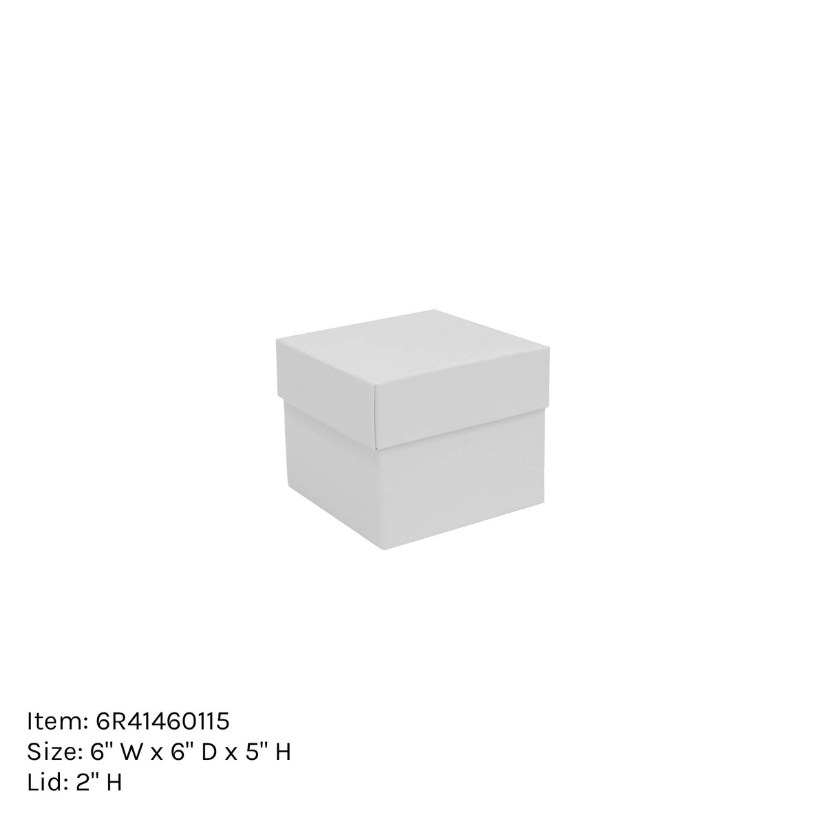 6 x 6 x 5in.