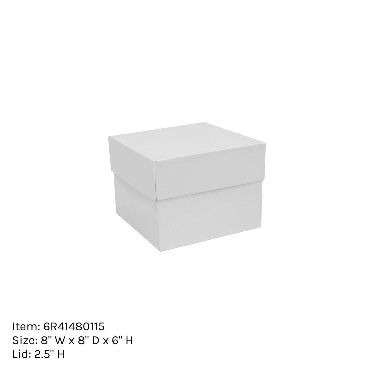 8 x 8 x 6in.