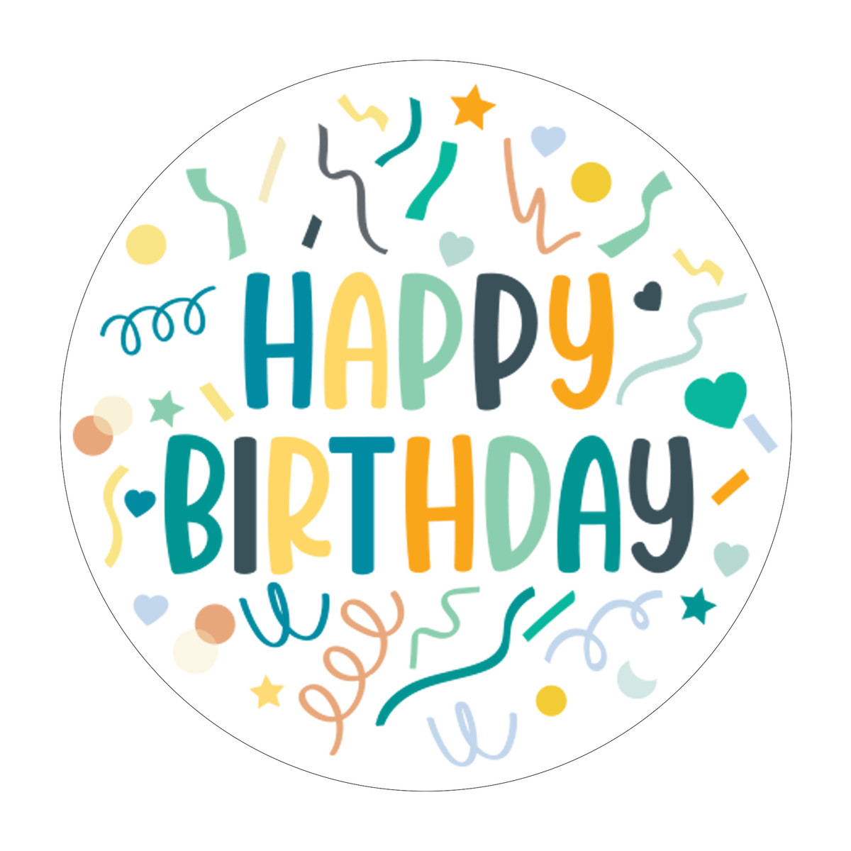 Blue Confetti - 1.5in.