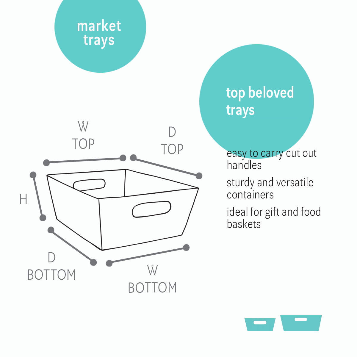 Image of Blue Market Trays