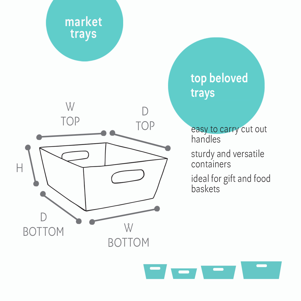 Image of Kraft Market Trays