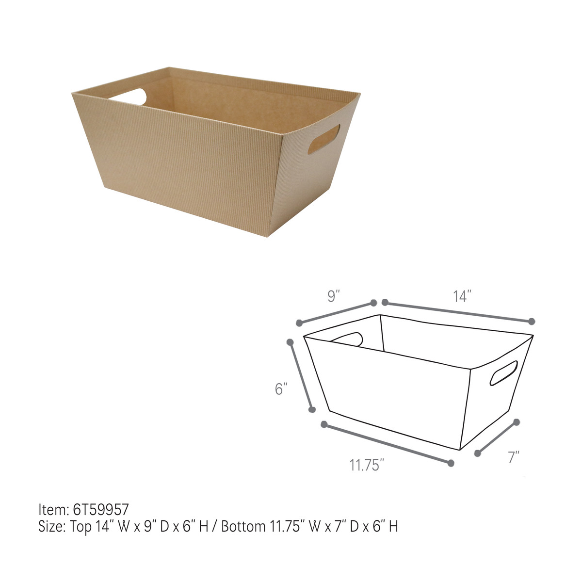 XLarge - 14 x 9 x 6in.