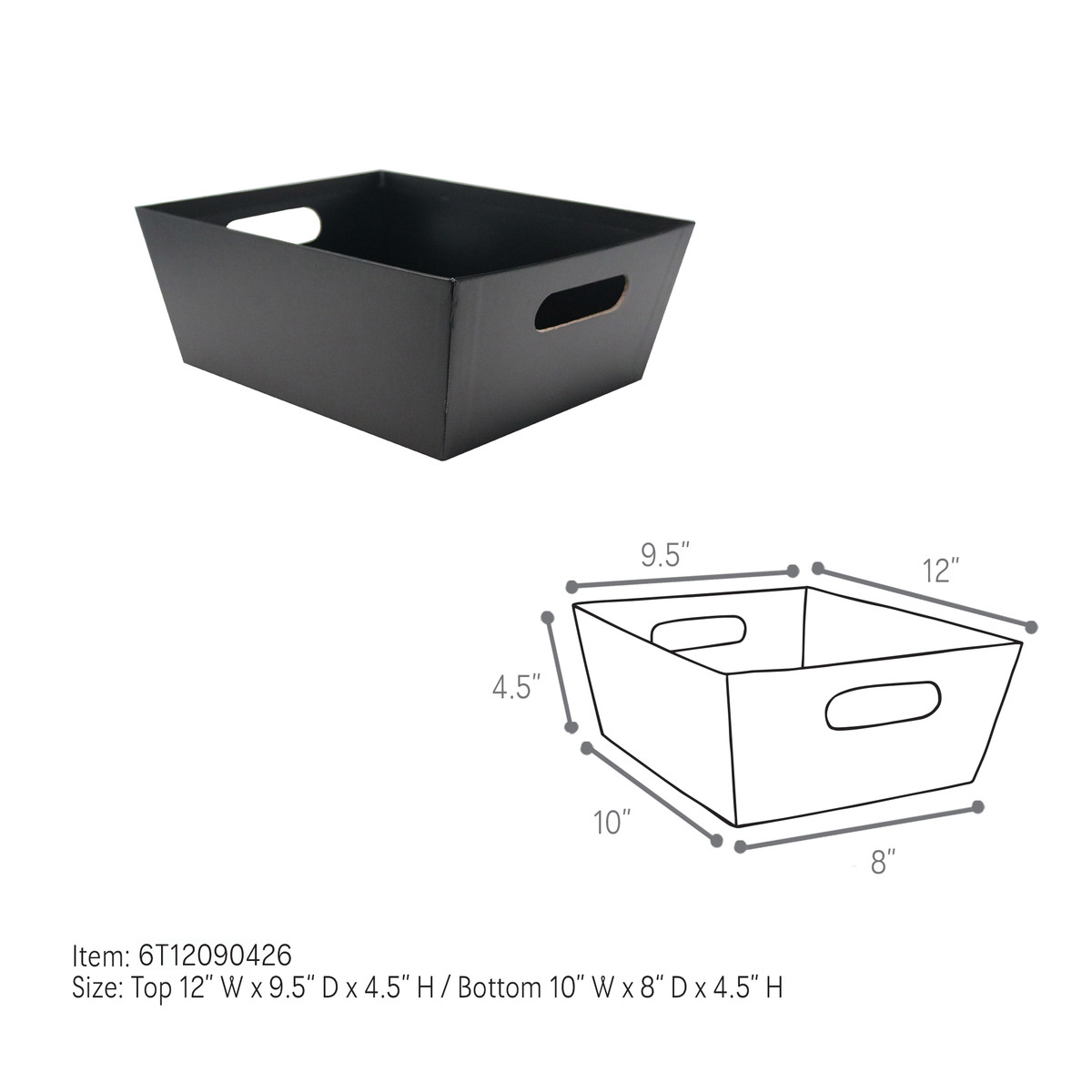 Large - 12 x 9.5 x 4.5in.
