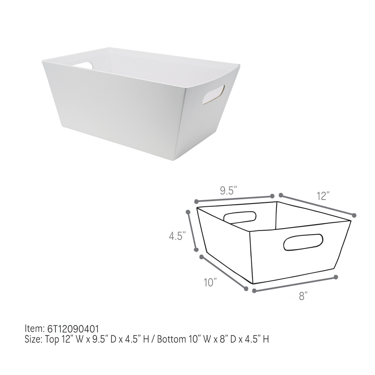 Large - 12 x 9.5 x 4.5in.