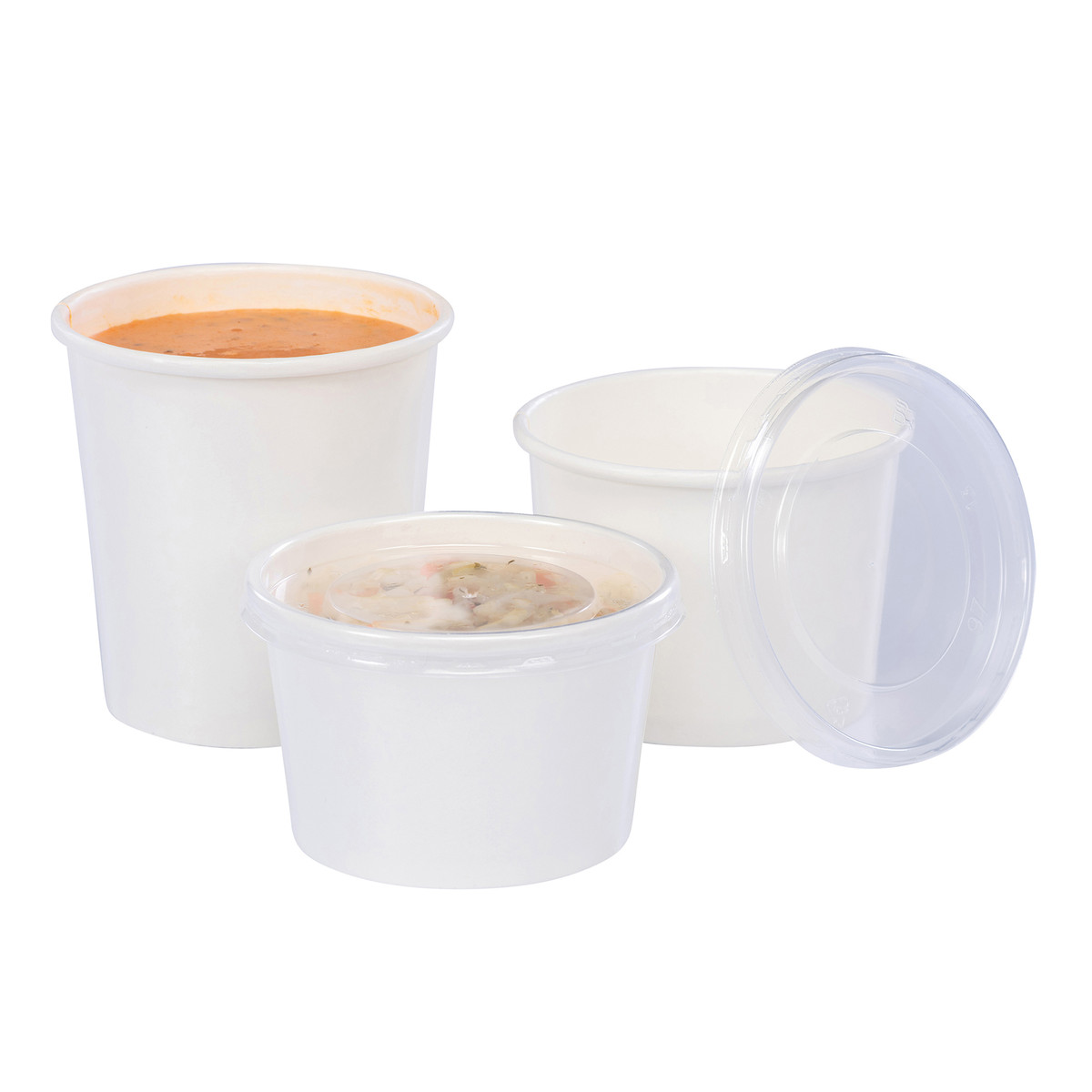 Image of White Paper Food Cups