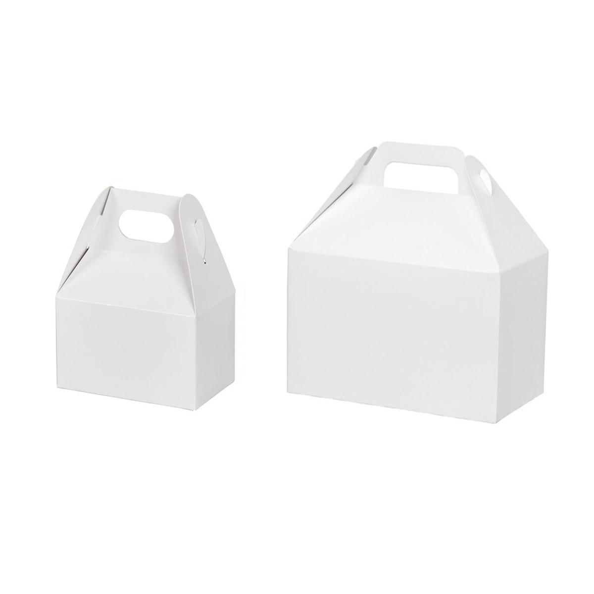 Image of White Gloss Gable Boxes Image of White Gloss Gable Boxes