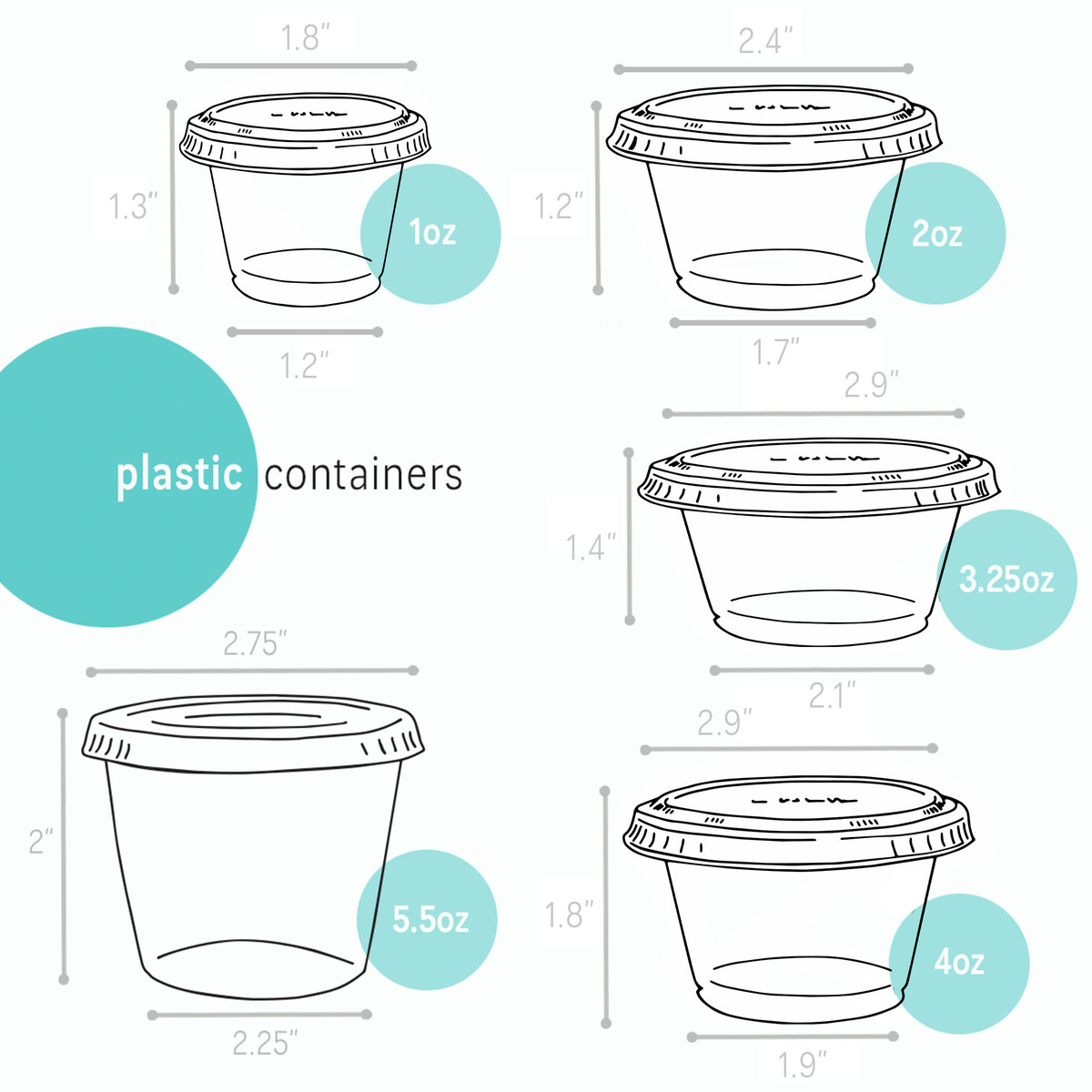 Image of Plastic Portion Cups