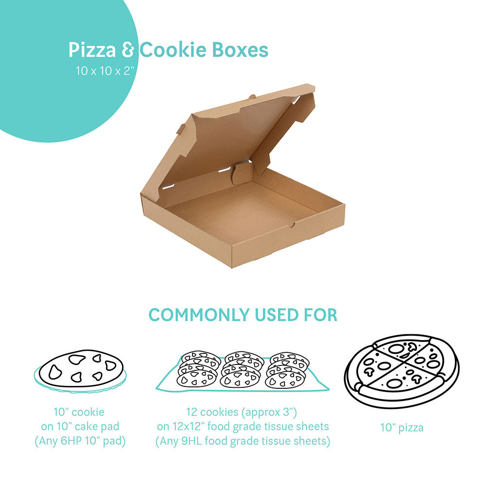 10 x 10 x 2in. - Kraft