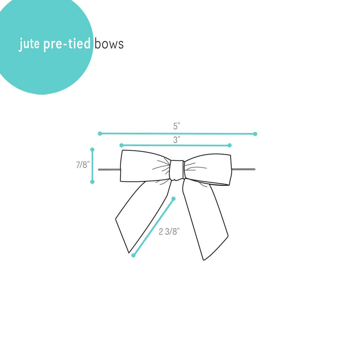 Image of Jute Pre-Tied Bows