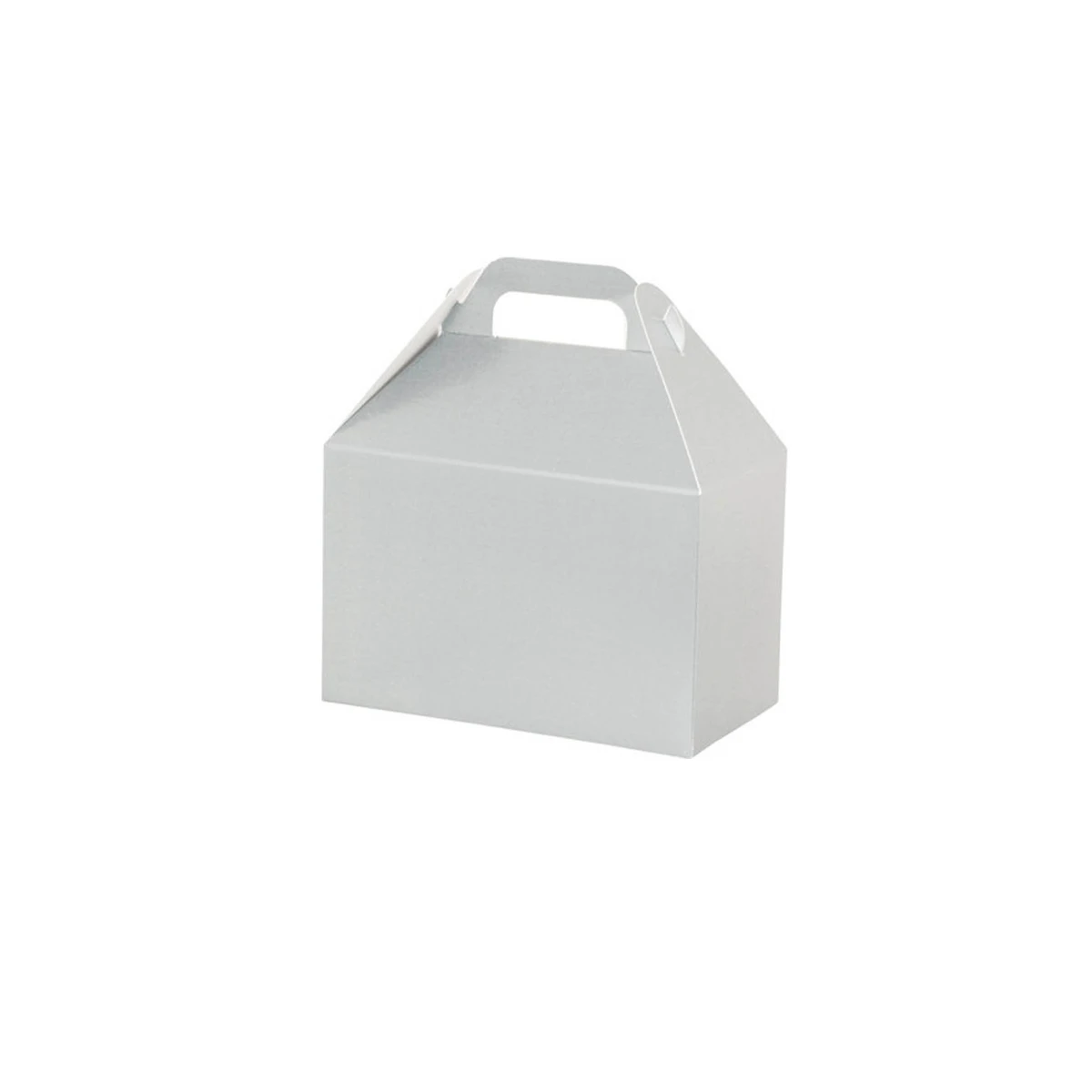 Image of Metallic Silver Gable Boxes
