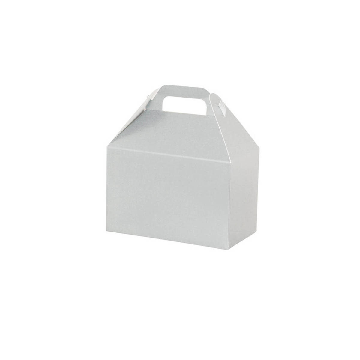 Image of Metallic Silver Gable Boxes Image of Metallic Silver Gable Boxes