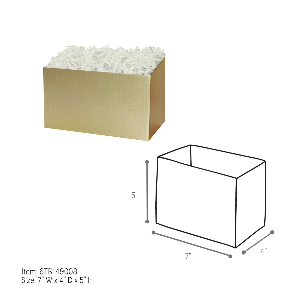 Image of Gold Basket Boxes