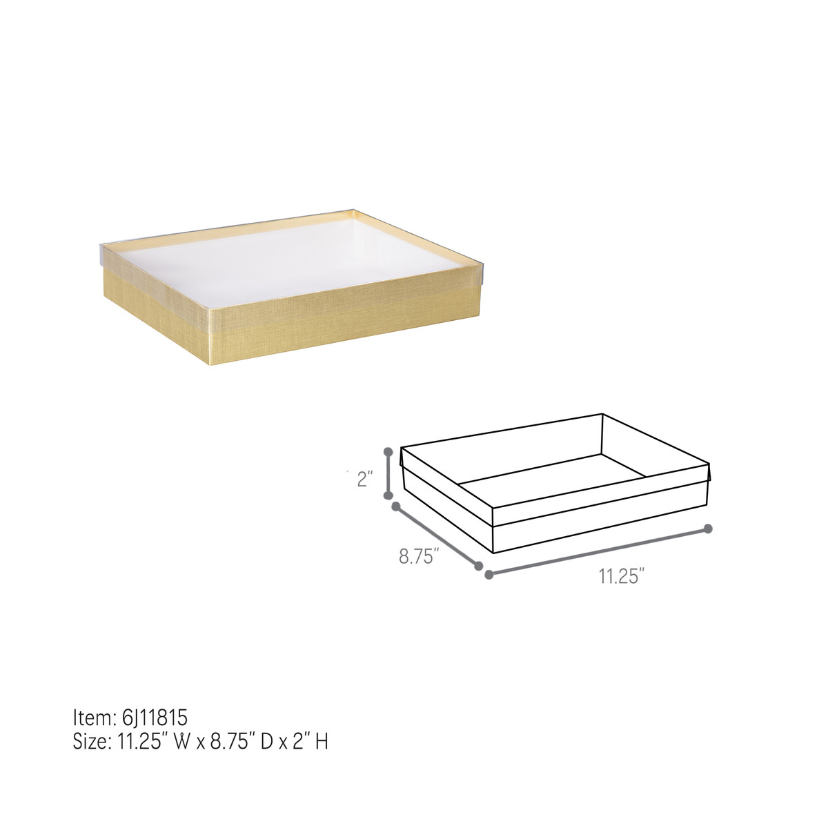 11.25 x 8.75in. x 2in.