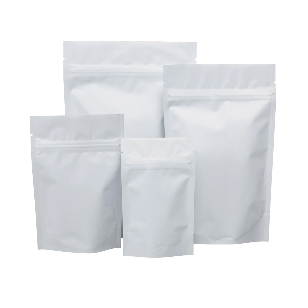 Image of White Stand Up Pouches