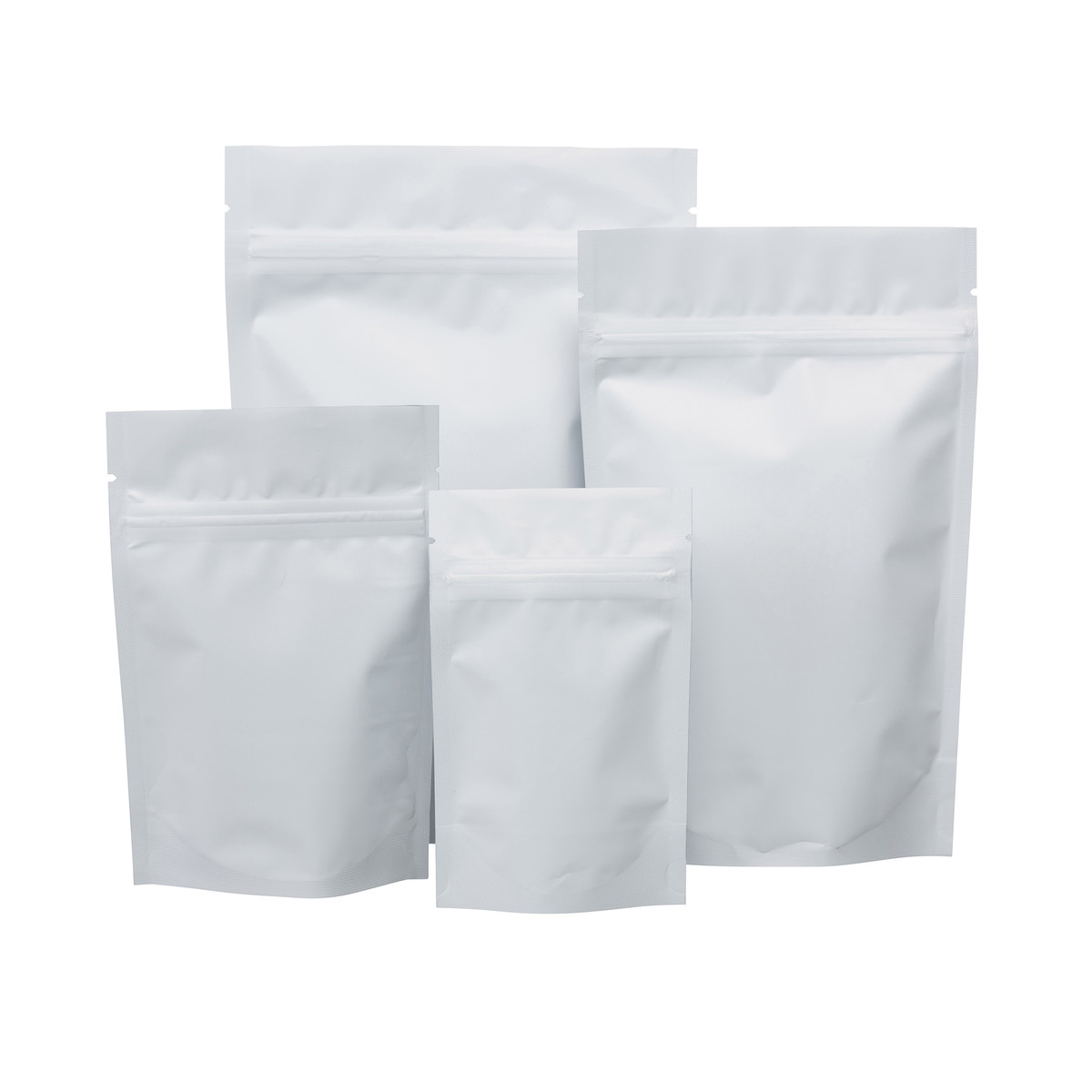 Image of White Stand Up Pouches