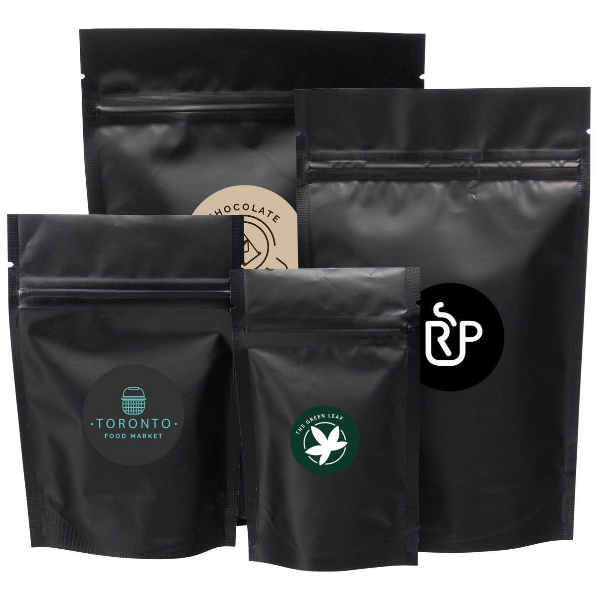 Image of Black Stand Up Pouches