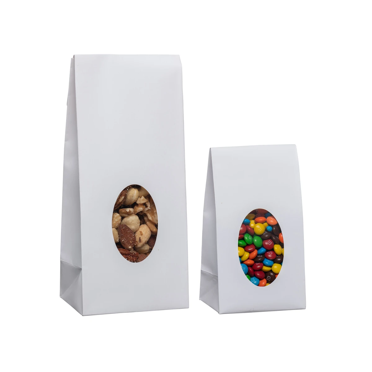Image of White Stand Up Candy Bags
