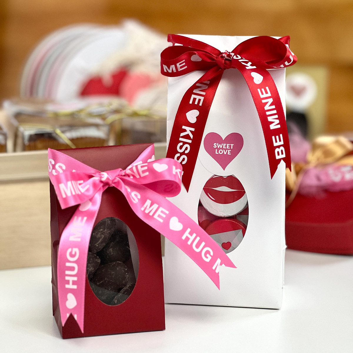 Image of Red Stand Up Candy Bags