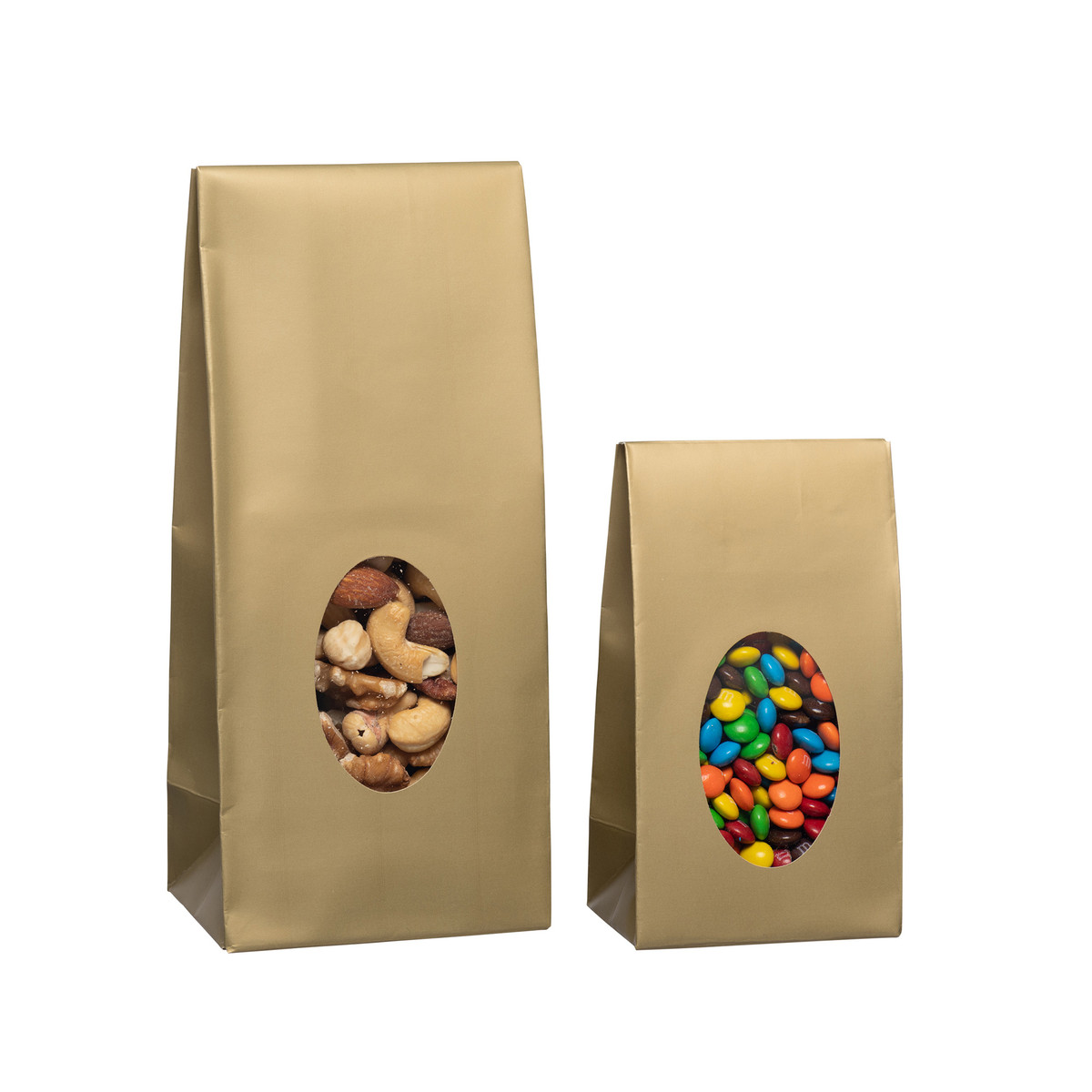 Image of Gold Stand Up Candy Bags Image of Gold Stand Up Candy Bags