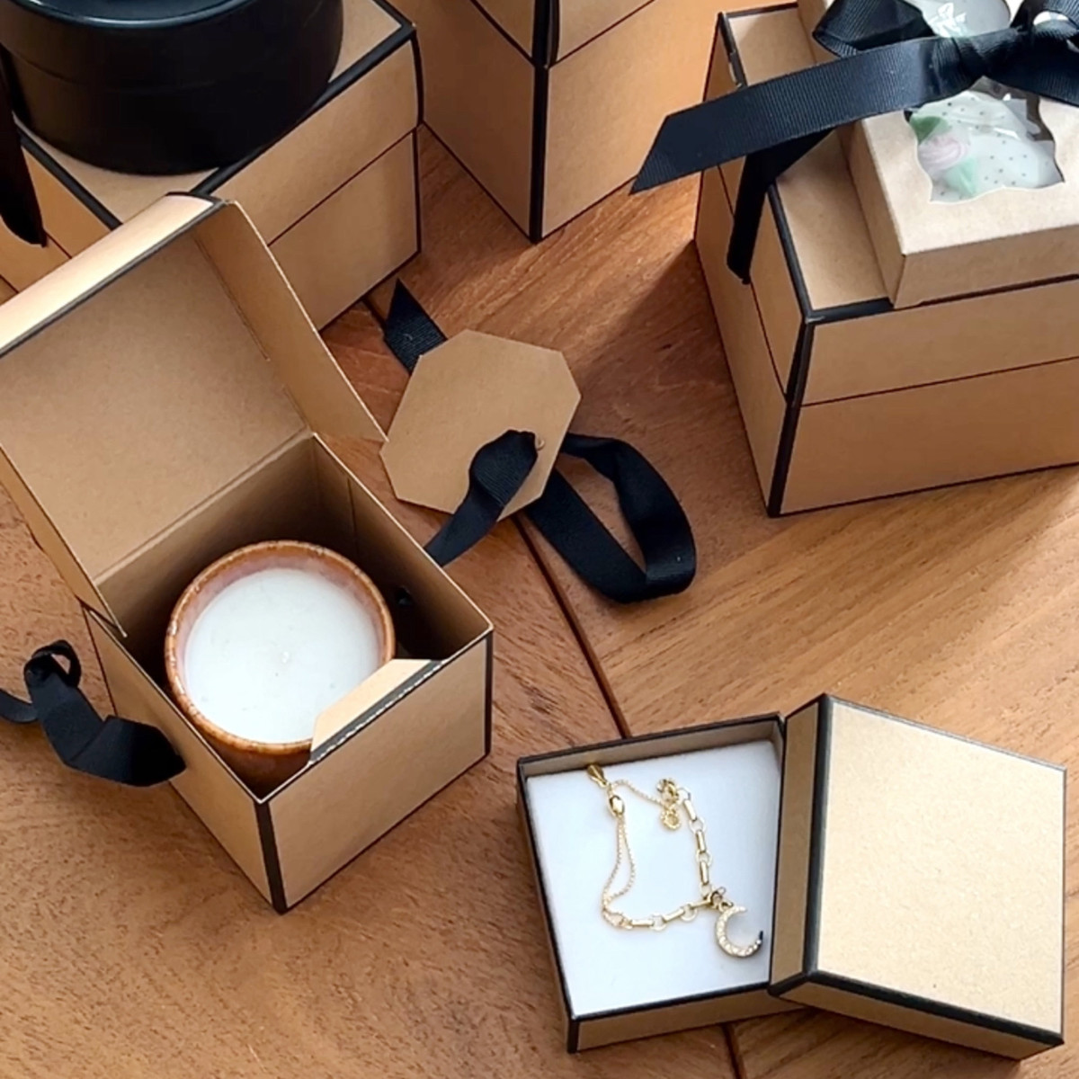 Image of Kraft Flip Top Gift Boxes
