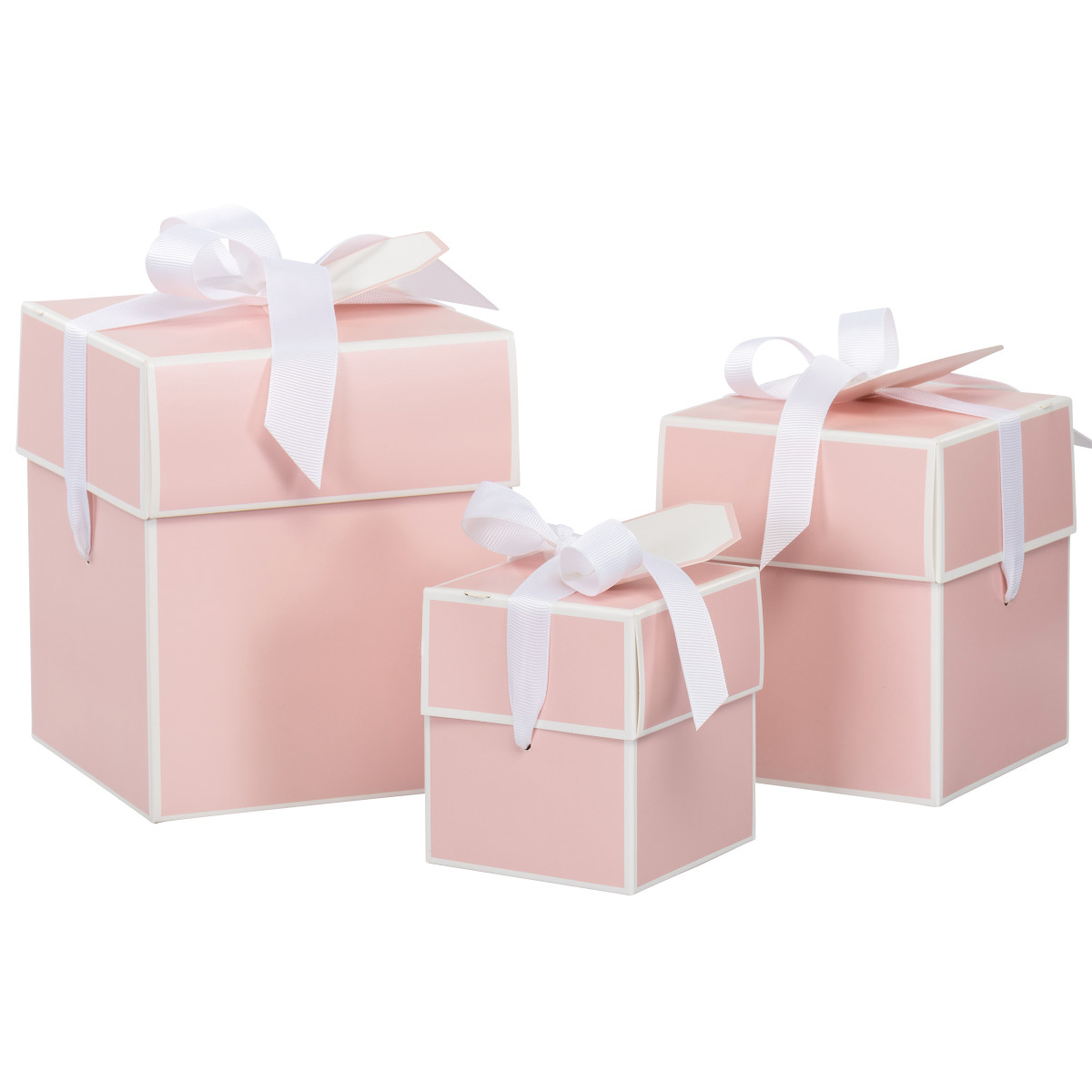 Image des boîtes cadeaux roses à rabat