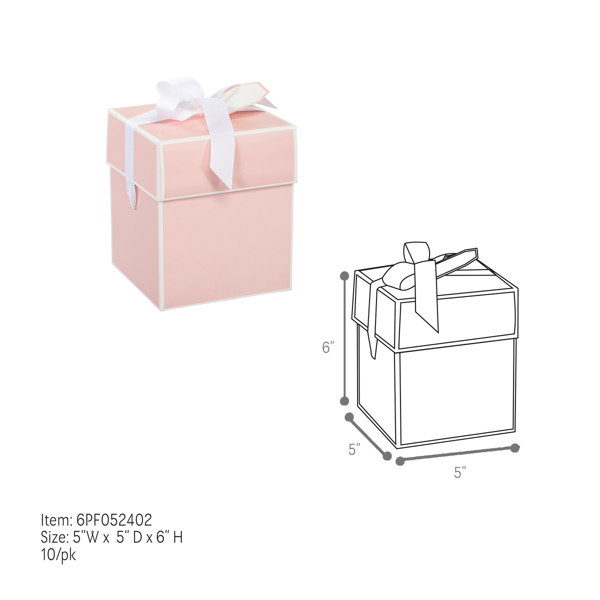 5 x 5 x 6in. 5 x 5 x 6in.